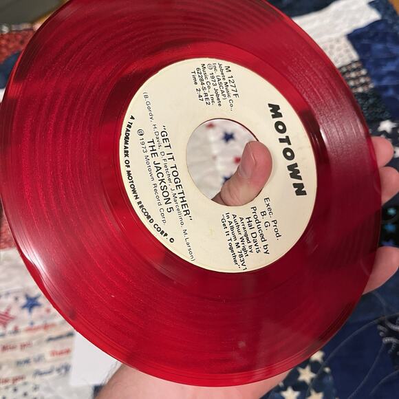 Jackson 5 - Get It Together Motown 45 RPM 7" Single - Red Vinyl - Picture 4 of 4